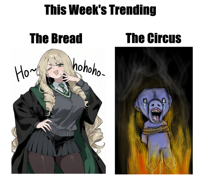 ObviousRises's tweet photo. I'm very much enjoying this female Draco Malfoid meme. https://t.co/wovWG9uMxA