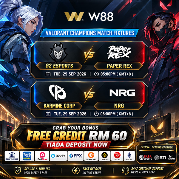 w88horseh's tweet photo. 📣 HOTTEST ESPORTS MATCHES HARI NI BOSS
🪙 Make This PAYDAY Season More Exciting with Bonus RM 98
👉 https://t.co/1bzrz30pWr

#W88 #W88malaysia #malaysia #ESports #Dota2 #MobileLegends #Valorant #ArenaofValor #CounterStrike #CS2  #MenangBesar #BolehMenang #BetSikit #Payday https://t.co/ARwAcg7hsY