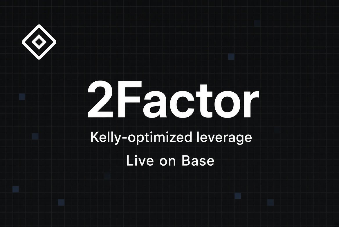 Saeed06356916's tweet photo. Just checked out @2FactorFinance on Base and it actually makes sense for long-term holders. Kelly-optimized leverage that doesn’t decay or liquidate you like normal stuff. Starting with BTC, stocks next. Public beta is live, worth a look  

https://t.co/FTCflvzK9s https://t.co/QAi5RKOkFC
