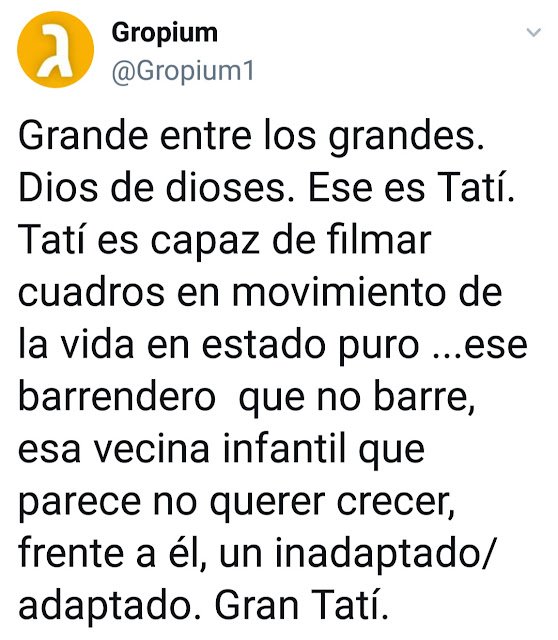 DHECCA_'s tweet photo. No sé pueden decir cosas más bonitas sobre el gran Jacques Tati. https://t.co/chpbRcKDvo