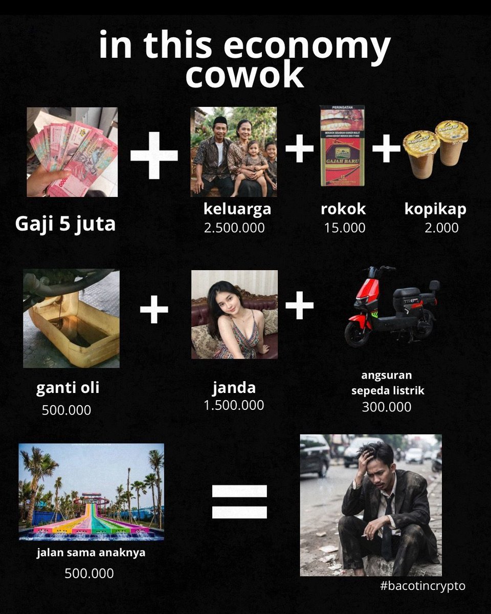 bacotincrypto's tweet photo. Beda yak huhu 

#ekonomi #nasib #cowok https://t.co/kS8Y94aOqw