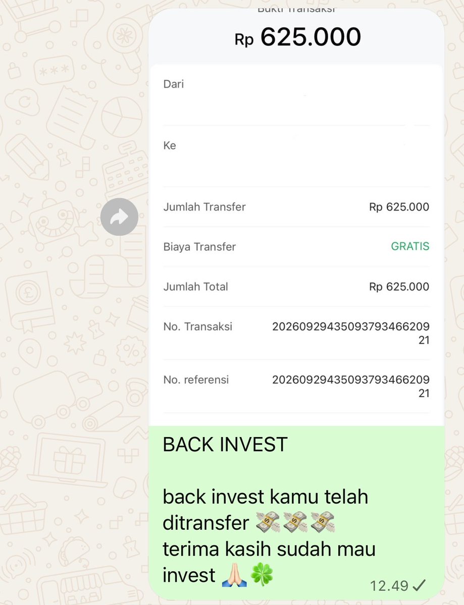 everywonyuuuu's tweet photo. proof back invest lagiii 🍀
yang mau invest yuk boleh masih ada slot 🫶🏻 https://t.co/RkQOsyiCwd