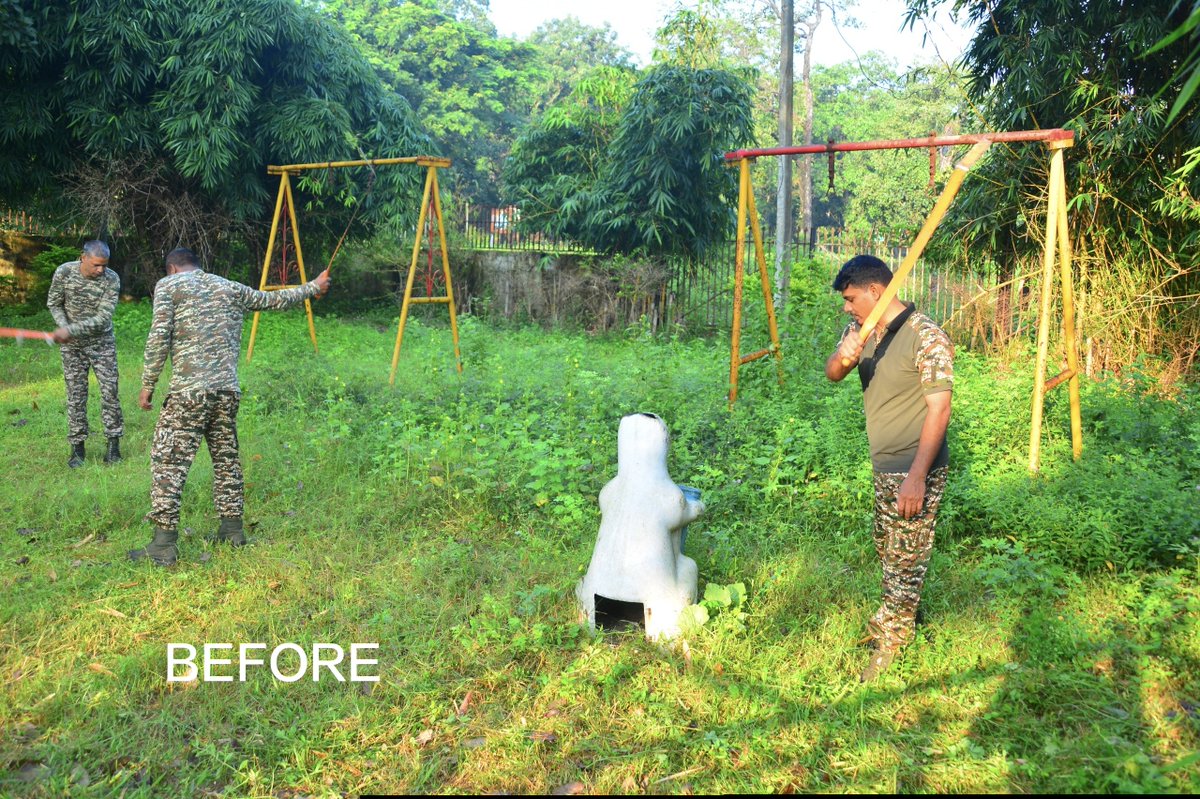 168Bn's tweet photo. #SwachhataHiSeva2026
Today 168 BN
CRPF, Bijapur (C.G.) had organized
Swachhata Abhiyan at Child Play Ground area of Atal Parisar Bijapur (C.G.) involving troops &amp; local. #SHS2026 @crpfindia @HMOIndia @PIBHomeAffairs @PMOIndia @SwachhBharatGov @SwachhBharat @MoHUA_India @MoJSDDWS https://t.co/CcQj15vpCD