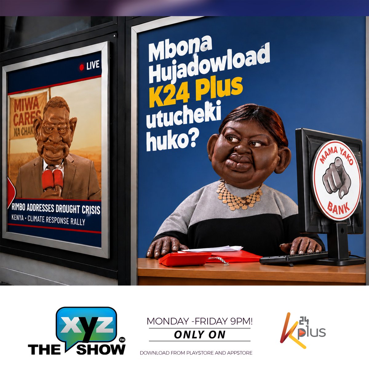K24Tv's tweet photo. Catch XYZ now on K24 plus. Download the app on Google play store and App store. #K24Plus https://t.co/vjgGmRSESv