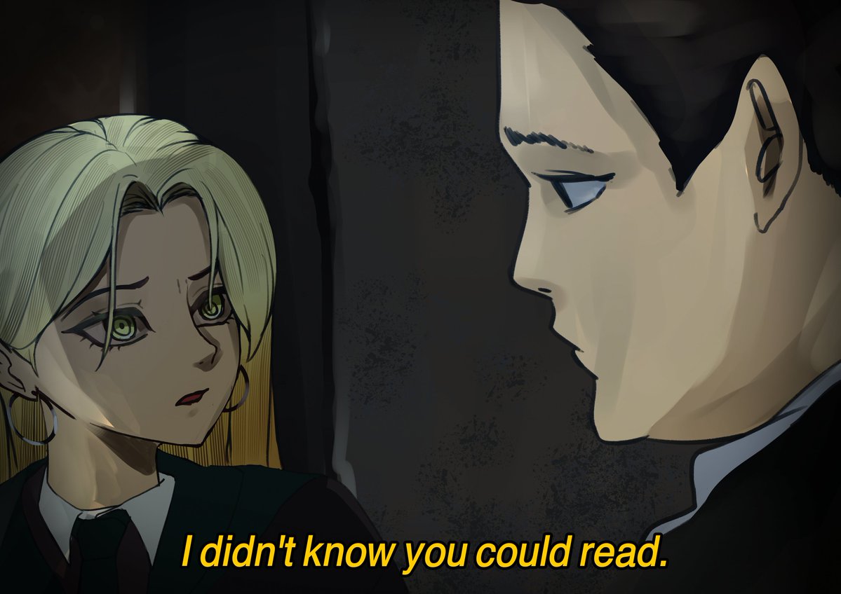 kefibarah's tweet photo. Fem Malfoy by redteneri trending. I needed to do a quick doodle of her to get it out of my system. Wanted to share one of my favorite lines https://t.co/CcymLDCaig