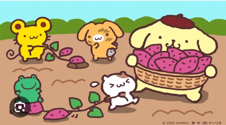 So2AAeUqi7PDF3K's tweet photo. @purin_sanrio 🍮みんなで芋掘りしたでちゅ🐹美味しく食べるでゅ(*^^*)🍠🍁 https://t.co/9sUh4bGhJ5
