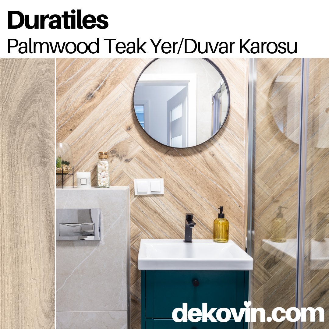 dekovincom's tweet photo. Duratiles Palmwood Yer/Duvar Karosu, 15x90 cm boyutu ve mat yüzeyli, ahşap görünümlü tasarımı ile mutfak, banyo, teras, balkon, veranda gibi projelerinizde kullanabileceğiniz ideal bir karo.

#dekovin #dekovincom #duratileskaro #15x90yerkarosu #ahsapgörünümlüyerkarosu https://t.co/Pf2g3BgZmS