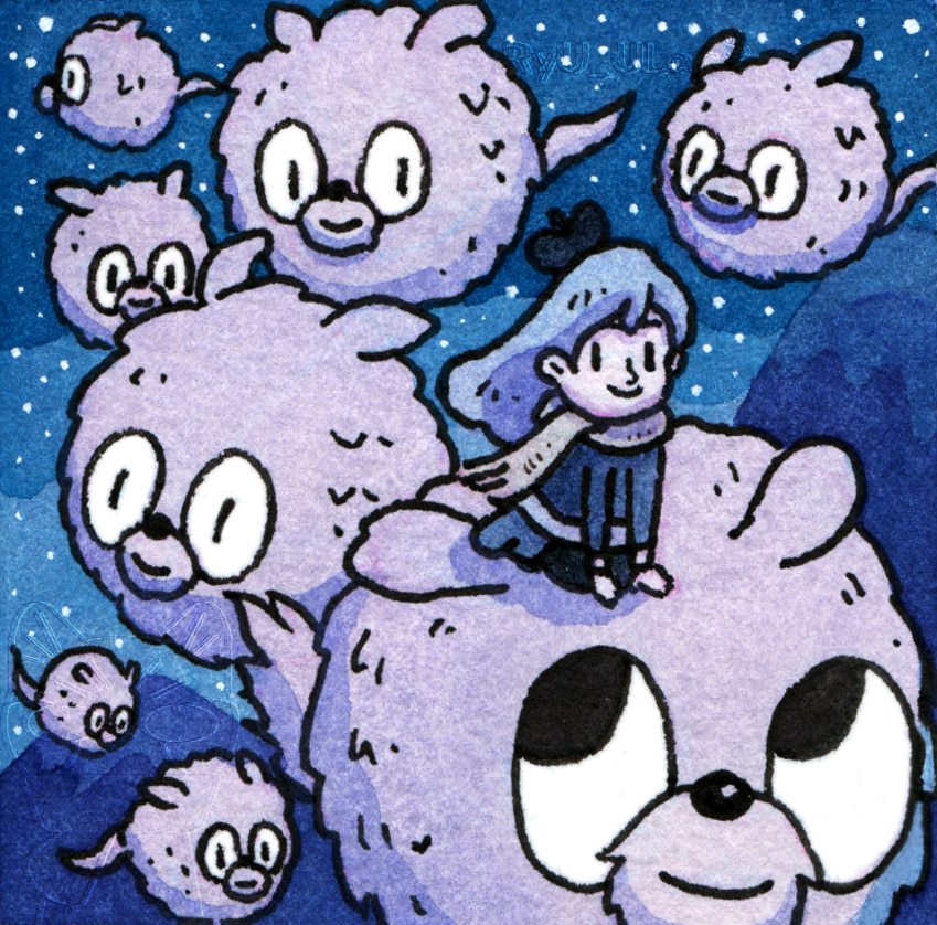 RyU_ULar's tweet photo. Starry Night with Woffs

#fanartㅤㅤㅤㅤ 
#hilda https://t.co/uBWHNp4oOq