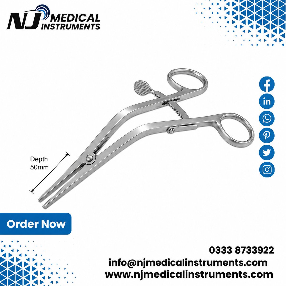 enterprises_nj's tweet photo. Cloward Cervical Spreader
βοΈ High-Quality Stainless Steel
βοΈ Comfortable Handling
π Worldwide Shipping
π Order Now: https://t.co/wYyf5IKEby
π© info@njmedicalinstruments.com | βοΈ +92 333 8733922
#ClowardCervicalSpreader #SpineInstruments #SurgicalInstruments https://t.co/it9HLuL4ED