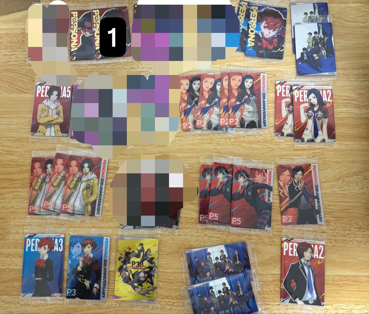nun1722147's tweet photo. ペルソナ　ウエハース　30th 交換

求：P4、P3、箔押し、P3N、前段P4主（P4主関連ならなんでも）　〉　150+送料
譲：画像のもの

箔はなるべく箔同士、迷子を無くしたいのでおまとめ優先でお願いしたいです🙇‍♀️

複数↔️P4箔押しも可能です。
お気軽にお声掛けください🙌
※一部お声がけ中です。 https://t.co/sfYKVncKyA