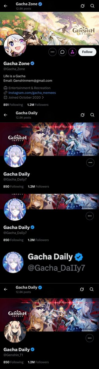 zellenoid's tweet photo. From Gacha_zone to Gacha_Daily7 to Gacha_Dally7 to Gacha_DaIIy7 to @Genshin_T1 

You can run but you cant hide lil bro https://t.co/zMXwuB8zb3