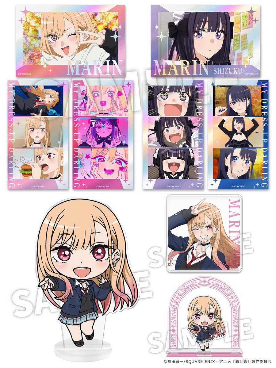 CharaON_tweet's tweet photo. 【TVアニメ「その着せ替え人形は恋をする」Season 2】グッズ情報

▼商品情報はこちら
https://t.co/n2XmJ1czeY

サムネイルキラステッカーセット
ぷにこれ！アクリルフィギュア
アクリルコースター(スタンド付)
アクリルキャラスタンド

予約受付開始です！（アズメーカー）

#着せ恋アニメ
#着せ恋 https://t.co/5fhqlG9J5E
