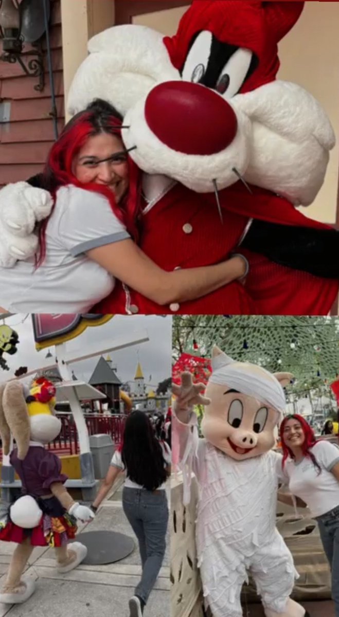 kenia_cobos's tweet photo. Hace un año fui bestie de Lola Bunny en six flags y abracé a Silvestre. 🖤 https://t.co/YfMBy0306F