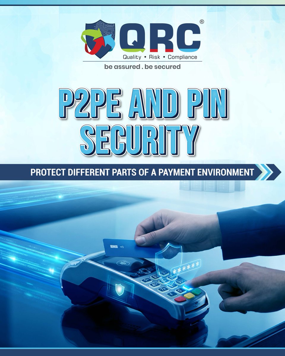 QRC_Assurance's tweet photo. P2PE and PIN Security are both part of payment security—but they protect different areas of the payment environment.

Understanding where each applies is critical for mapping the right controls to the right systems, data flows and responsibilities. https://t.co/WSxG86Eibd