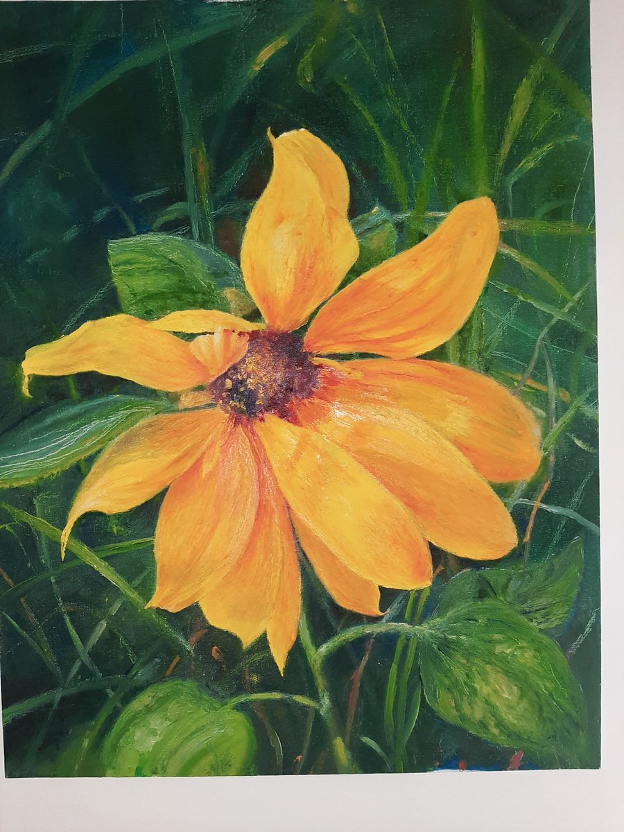 NikolaiSureen's tweet photo. A quick oil sketch of a flower, painted from the heart. Oil on canvas board. 🎨🌻
#oilpainting #traditionalart #oilsketch #alla_prima #flowerpainting #oilboard https://t.co/16uRXTrspC