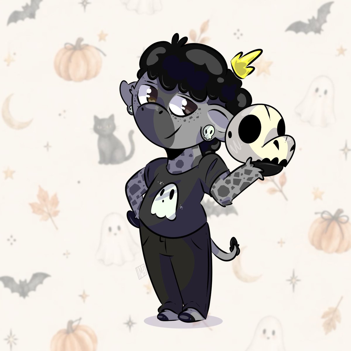 _m0rbidpup_'s tweet photo. Fall/halloween chibis I did! https://t.co/ozGqthoM9f