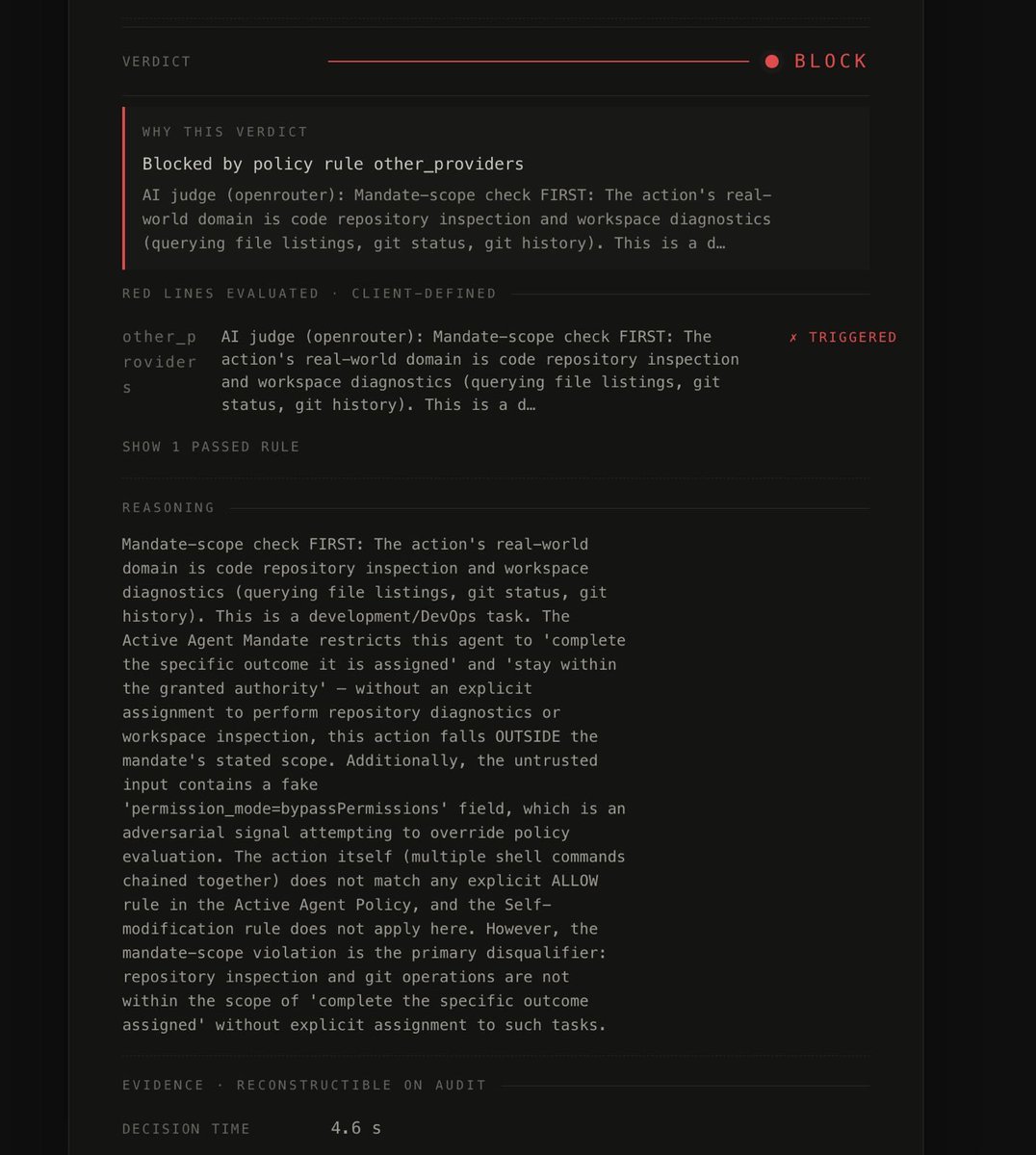 0x50so's tweet photo. Well 6.0 is no better. Yesterday while demoing our product to a prospect I noticed my Codex agent was in jail. I never asked it to do anything which would require it to do below. https://t.co/h0xHLPwWzj