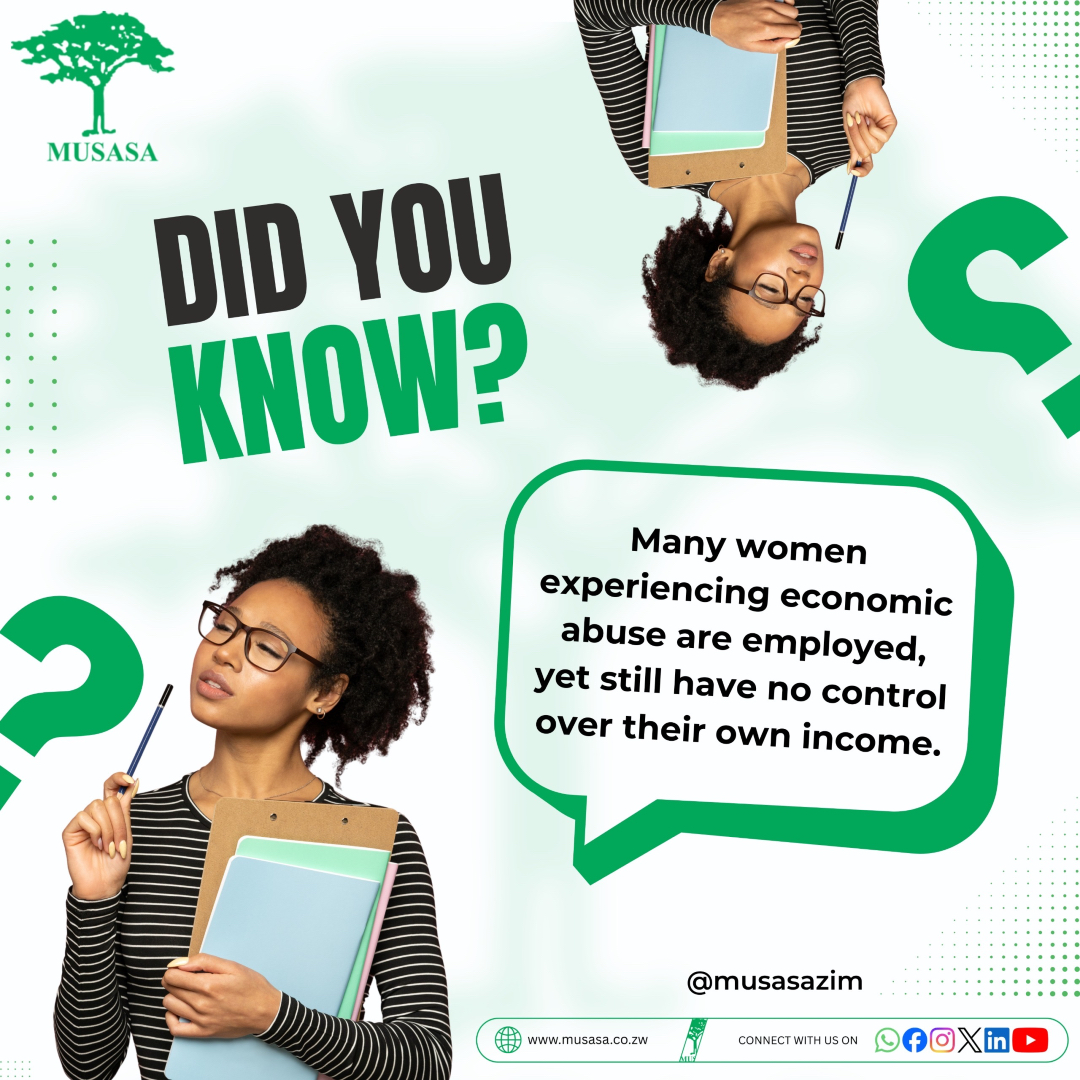 MUSASAZIM's tweet photo. Having a job does not always mean financial freedom. When earnings are monitored, taken or controlled, that is violence, even without physical harm.

#endgbv https://t.co/rZYhE70ujW