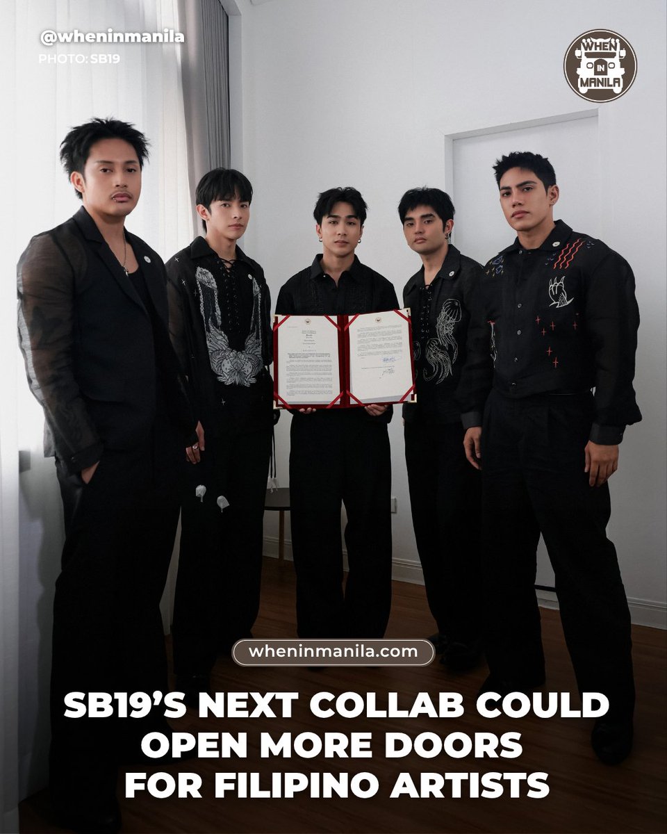 WhenInManila's tweet photo. "From taking our music to the world to helping make the path wider for those who come next."

SB19's next move could make a solid difference for Filipino creatives... and we can't wait to see how it turns out! 🥹 Truly P-pop kings for a reason! 👑👏🏻

READ MORE: https://t.co/gSKo2yZkPj