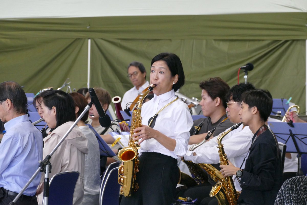 OsakaShion's tweet photo. 【公演情報🚇】

📣本日開催‼️

＼🚇Osaka Metro presents✨／
📯吹奏楽フェスティバル2026🎺

ゲネプロの様子をお届けします📸

ジャズやポップスの楽曲の数々を、Shionの迫力あるサウンドでお届けします🎺✨
緑豊かで、都心にありながらゆったりとした時間が流れる「うめきた公園」にて開催🌿
ぜひお立ち寄りください😆

✉️お知らせ✉️
雨天のため会場内のレイアウトを変更し、立見での観覧をご案内予定です。
会場内が滑りやすくなりますので、足元にお気をつけてお越しください🌂

✅Osaka Metro presents 吹奏楽フェスティバル2026
日時：2026年9月29日(火) 18:00開演
指揮：石川征太郎
会場：グラングリーン大阪 うめきた公園「ロートハートスクエアうめきた」
★鑑賞無料（事前申込不要）

👇プログラムなどの詳細はこちら👇
https://t.co/PaKABoedWj

⚠️鑑賞は無料ですが会場が混雑した際は、入場制限を行う場合があります。予めご了承ください。

#オオサカシオン
#OsakaMetro
#入場無料