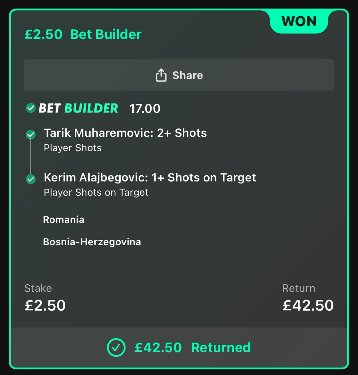 CalledItCarl's tweet photo. No luck v Poland but Muharemovic and Alajbegovic deliver against Romania 🎯 https://t.co/ymVJjKcgIz