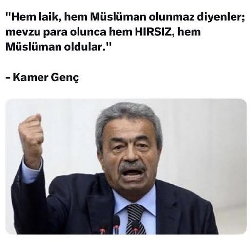 mustafaozkir's tweet photo. Rahmetli neler demiş böyle😳

Hem hırsız,hem Müslüman olanlara söylemiştir tabi

Ama Müslüman da hırsız olmaz ya Hu!
Onlar Müslüman görünümlü hırsız Süslümandır, değil mi?

 ''Hem laik, hem Müslüman olunmaz diyenler; mevzu para olunca hem HIRSIZ,hem Müslüman oldular.'' Kamer Genç https://t.co/1cEO8xQp0U