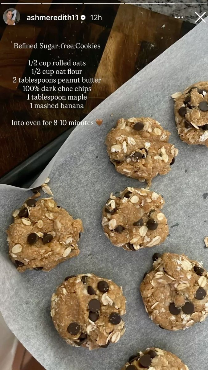 khalumries's tweet photo. im gonna make this this weekend but with pbfit when it arrives!! yes these may be the same amount of calories as regular cookies but THATS NOT THE POINT okay :3 https://t.co/OdkFLxeVmj