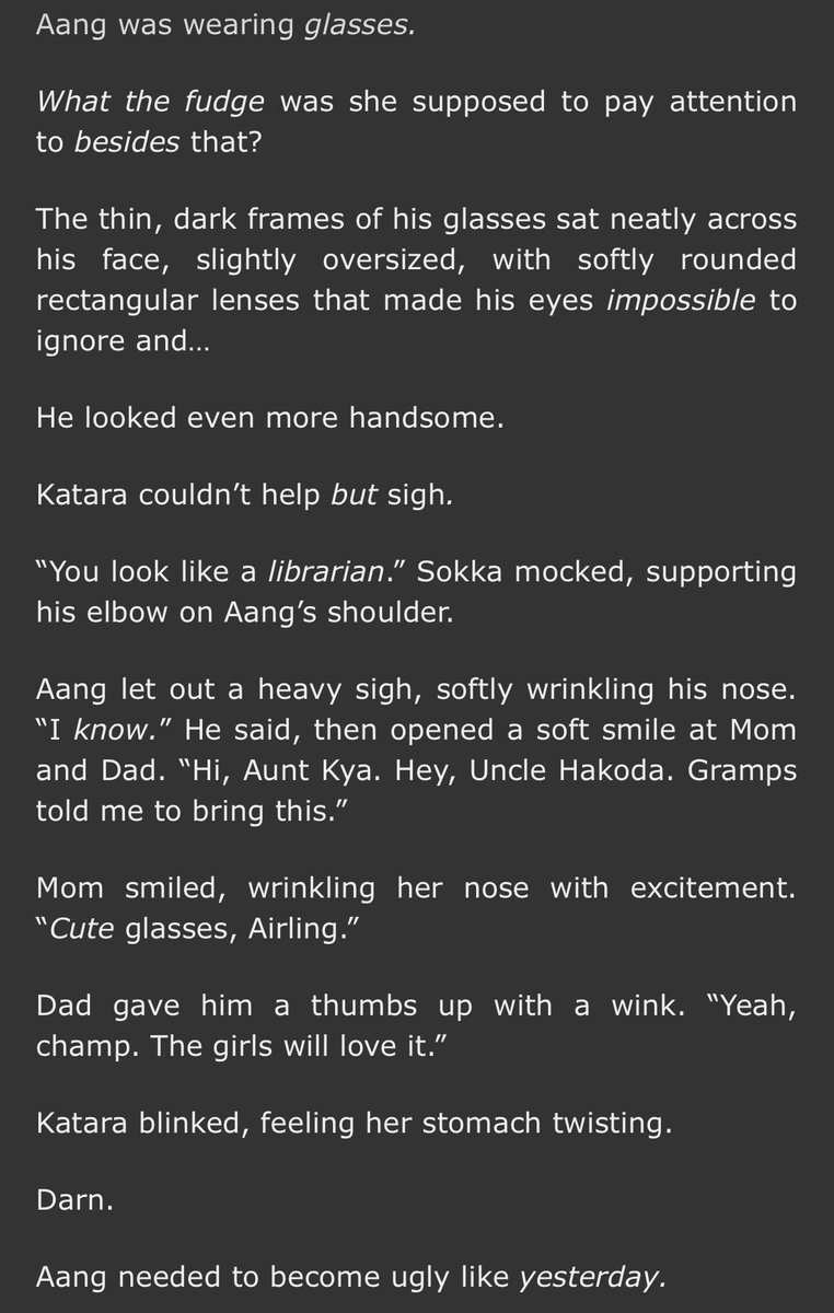 vaniclarkarts's tweet photo. It’s been a long time coming but ☝🏻 I brought a 20k word chapter (last pic is how I feel about it 🙂😗) but either way I hope you adore it just as much as me! 
DLS ch4 is yours! So excited! 
https://t.co/i2ZKzGX3iz
#kataang #aang #katara #atla https://t.co/9nWz7iDudz