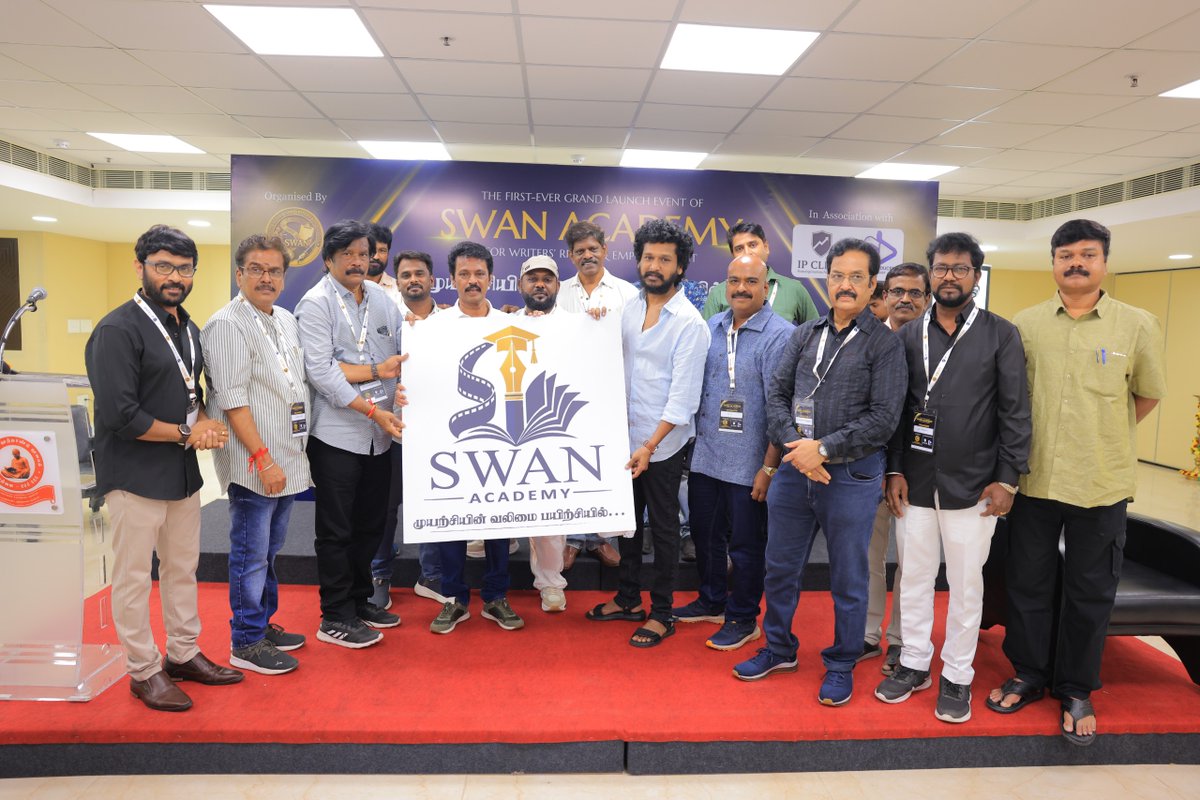 Chennaipatrika's tweet photo. A new chapter for South Indian screenwriting
#SWANAcademy, launched by the South Indian Film Writers Association in association with IP Climb, aims to nurture emerging screenwriters and empower writers to protect their creative IP.
@Dir_Lokesh
#SWAN #IPClimb #Screenwriting https://t.co/h1nCUAnxiM