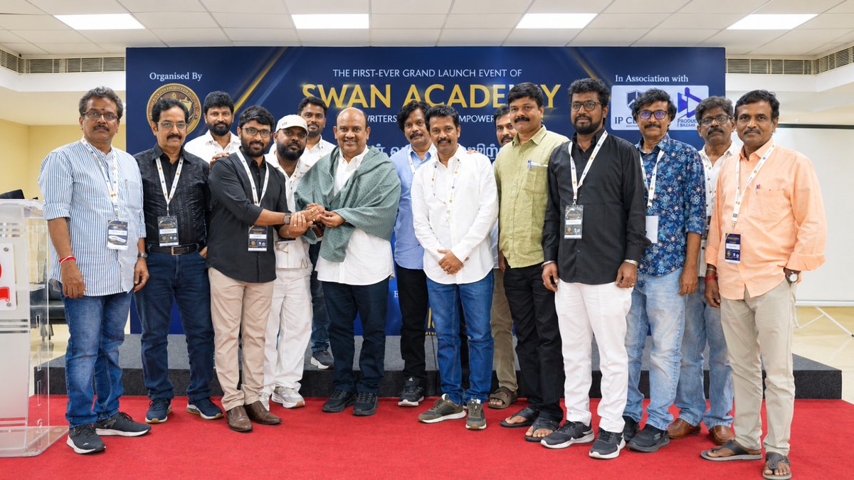 Chennaipatrika's tweet photo. A new chapter for South Indian screenwriting
#SWANAcademy, launched by the South Indian Film Writers Association in association with IP Climb, aims to nurture emerging screenwriters and empower writers to protect their creative IP.
@Dir_Lokesh
#SWAN #IPClimb #Screenwriting https://t.co/h1nCUAnxiM