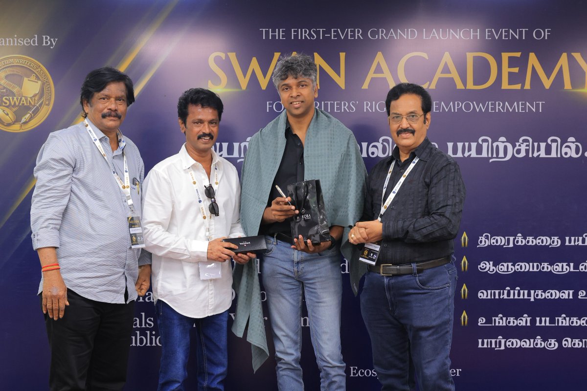 Chennaipatrika's tweet photo. A new chapter for South Indian screenwriting
#SWANAcademy, launched by the South Indian Film Writers Association in association with IP Climb, aims to nurture emerging screenwriters and empower writers to protect their creative IP.
@Dir_Lokesh
#SWAN #IPClimb #Screenwriting https://t.co/h1nCUAnxiM