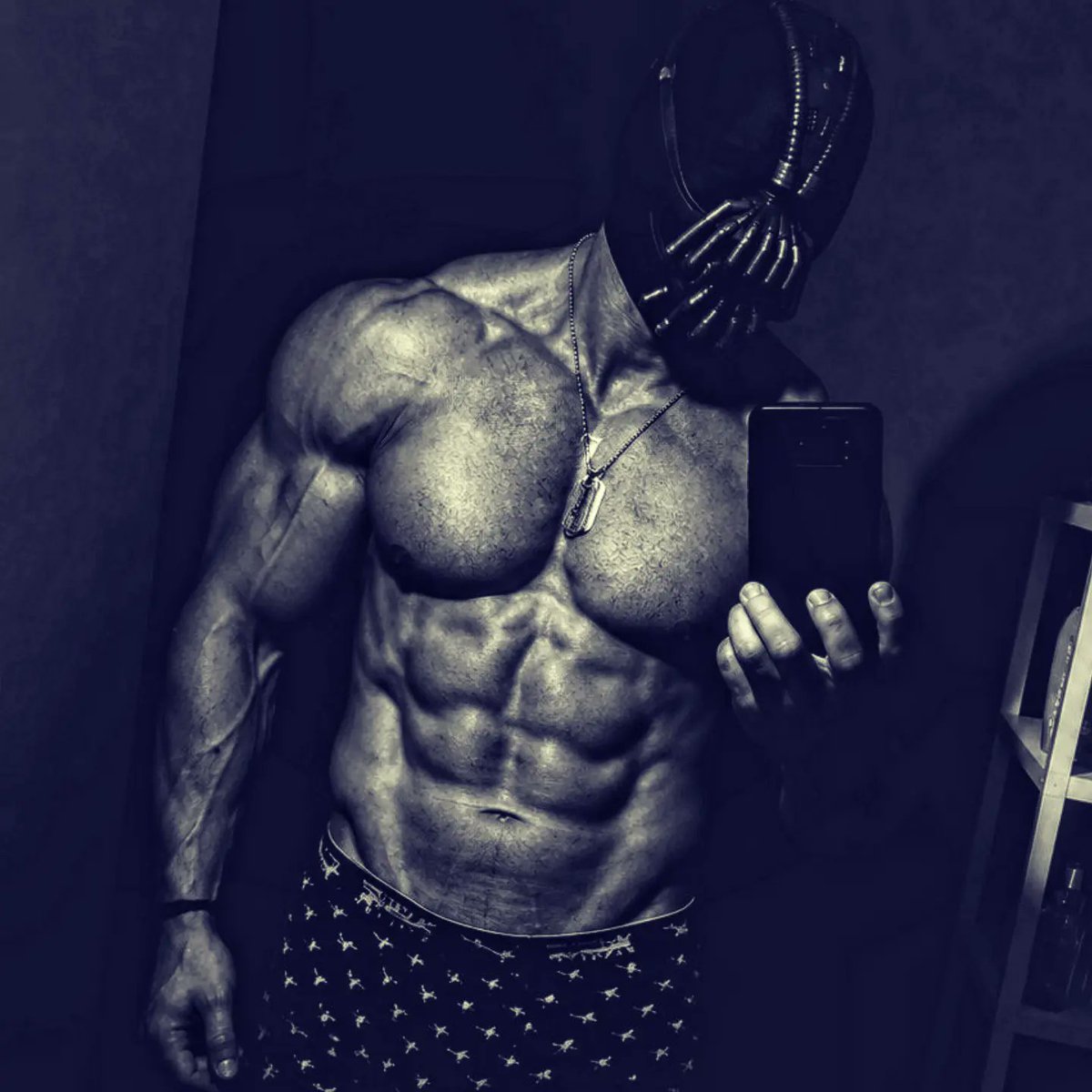French_Goliath's tweet photo. Keeping the routine strict and the gains clean.😈
Do you like the mask ? 😜

​➡️ Check out my bio for more pics &amp; videos without filters. https://t.co/cITuDrh0jw