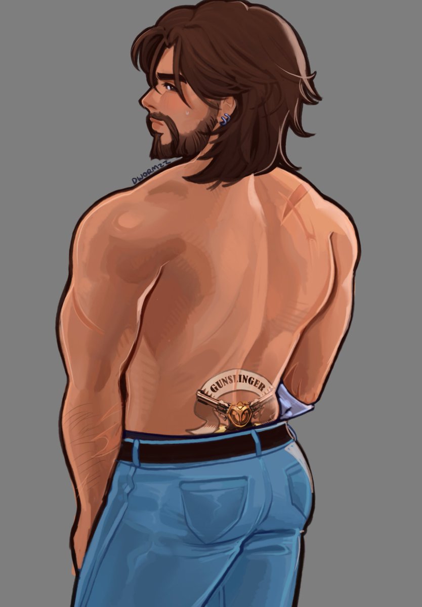 Bubblesssszzs's tweet photo. Cassidy.. tramp stamp.. #overwatch https://t.co/KpVCtDjEVD