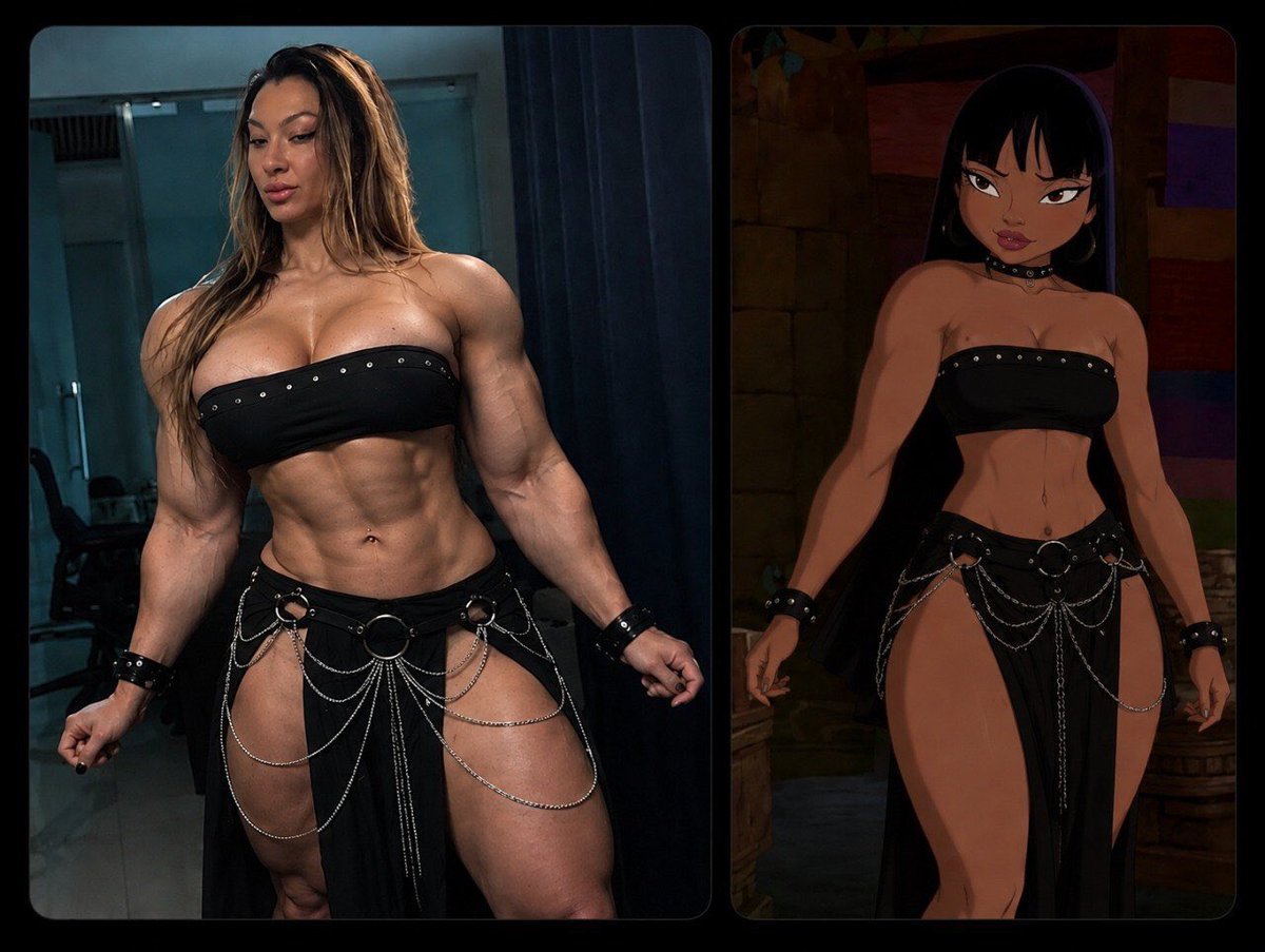 Muscleprincessa's tweet photo. Disney had plenty of princesses, but never a muscular one... so I became one. 👑💪
Would you make me your favorite princess? 👀 https://t.co/pvmZesMpb3