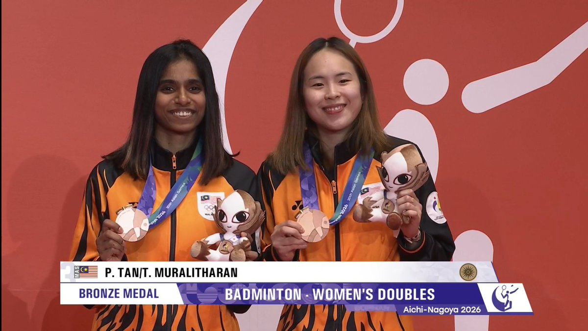 ShuttleHard's tweet photo. Pencapaian Individu sepanjang kerjaya Beregu Wanita #BadmintonMalaysia 🇲🇾 Pearly Tan & Thinaah Muralitharan: 

BWF Major Event: 

• World Championships
🥈 2025 Paris

Multi-sport Games: 

• Asian Games
🥉 2026 Aichi-Nagoya 🆕

• Commonwealth Games
🥇 2022 Birmingham

• SEA Games 
🥇 2025 Thailand

BWF World Tour: 

• Super 1000
🥈 2025 Indonesia Open

• Super 750
🥇 2022 French Open
🥈 2025 Japan Open

• Super 500
🥇 2026 Indonesia Masters 
🥇 2025 Kumamoto Masters
🥇 2025 Arctic Open 
🥇 2025 Thailand Open
🥇 2024 Hong Kong Open
🥈 2025 Indonesia Masters
🥈 2024 Arctic Open
🥈 2024 Korea Open
🥈 2023 Hong Kong Open
🥈 2023 Malaysia Masters

• Super 300
🥇 2021 Swiss Open
🥈 2026 Taipei Open 

Continental Tournaments: 

• International Challenge 
🥇 2019 Bangladesh 
🥇 2019 India 

• International Series
🥇 2019 Malaysia 
🥈 2019 Sydney

#AsianGames2026 
#UNBRKBL 
#ShuttleHard
