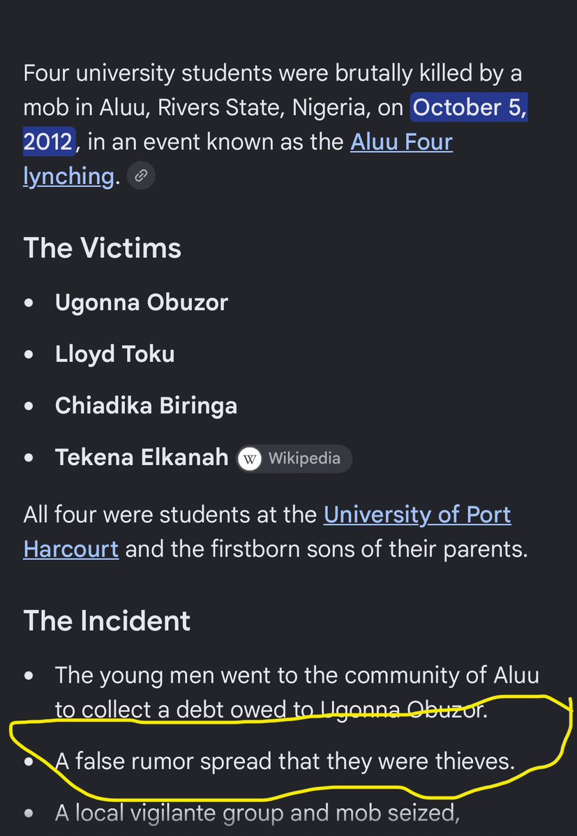 Jacqie141's tweet photo. Remember the ALUU 4????

Before you loose your conscience and support nonsense 
This is what happened to four innocent boys for allegations like this 

@BBNaija it is really disappointing you let this go on in this house 
Keivo called severally but you refused to listen 
Even if you have your favorites, they should be justice for humanity 
You let Tram push and push Keivo, you let him keep going on and on
Keivo beckoned on you for help but no answer 

You didn’t think about his well fare after the show 
All you care about is to garner views
It’s business isn’t it 

No matter anything in this life 
Humanity First 

I do not support violence and bullying of any kind should not be tolerated at all 

Keivo has been called despicable names on this show because he is calm, moves gentle and soft spoken 

We could all see last week that he has reached his limits 

Tram should be disqualified for repeated provocation, false allegations and threatening of Keivo’s life 

@BBNaija don’t be partial 
Humanity first 
No one deserves to be treated the way Keivo was treated in your house 

God bless you Keivo
Even though you walk in the valley of the shadow of death, fear no evil, God is with you, God will replenish your hard-work a thousand times 
God will protect you Keivo
You are covered by the blood of Jesus 

STAY BLESSED 

#BBNaija