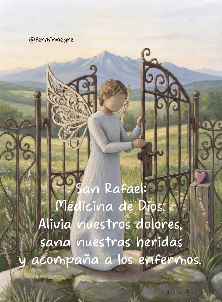ferminnegre's tweet photo. San Miguel:
¿Quién como Dios?

San Gabriel:
Fortaleza de Dios.

San Rafael:
Medicina de Dios

Fiesta de los
#SantosArcángeles.
👼👇 https://t.co/ySMJWWipWD