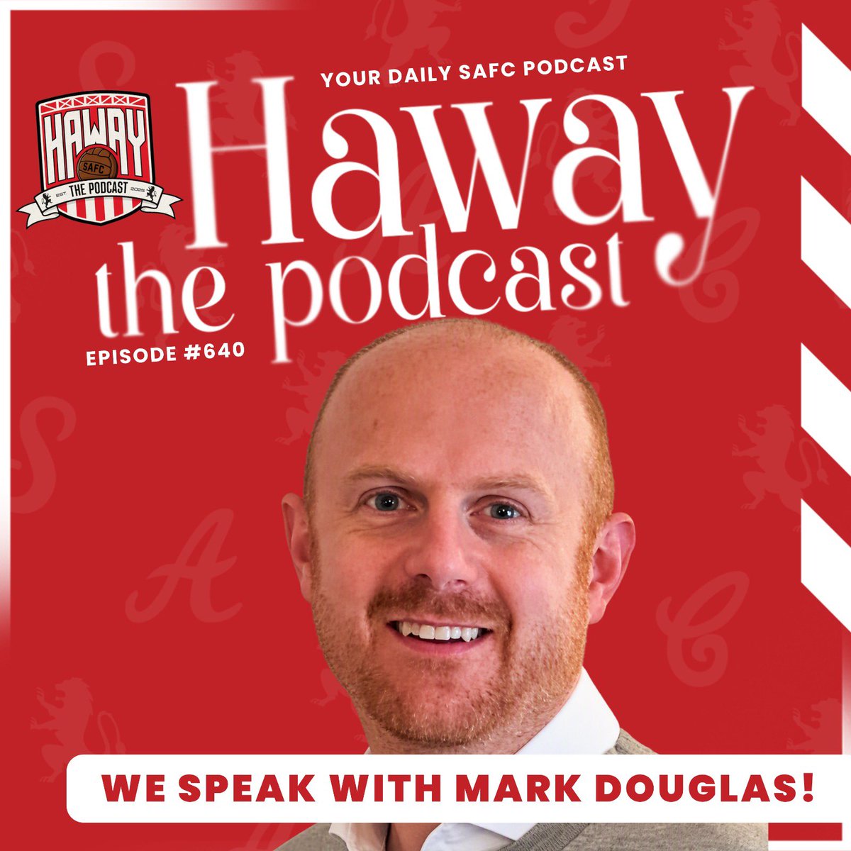 RokerReport's tweet photo. 𝗛𝗔𝗪𝗔𝗬 𝗧𝗛𝗘 𝗣𝗢𝗗𝗖𝗔𝗦𝗧 🎙️

We chat to a man who seems to have had his ear close to the ground when it comes to Sunderland recently - none other than @MsiDouglas!

APPLE: https://t.co/OhRfQjRshs
SPOTIFY: https://t.co/OhRfQjRshs
YOUTUBE: https://t.co/GoZoEWh29L

#SAFC ❤️🤍
