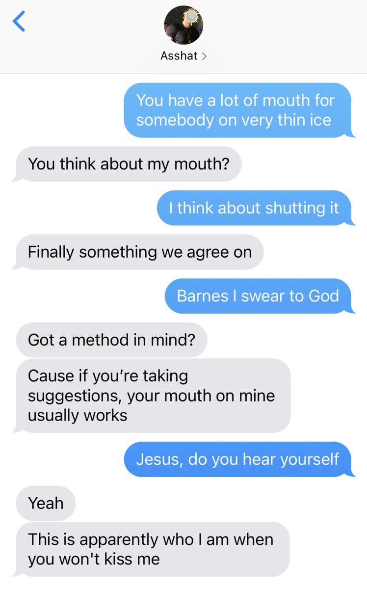 wingsnmetal's tweet photo. #sambucky texts because bucky is down horrendous https://t.co/tKotWspjDX