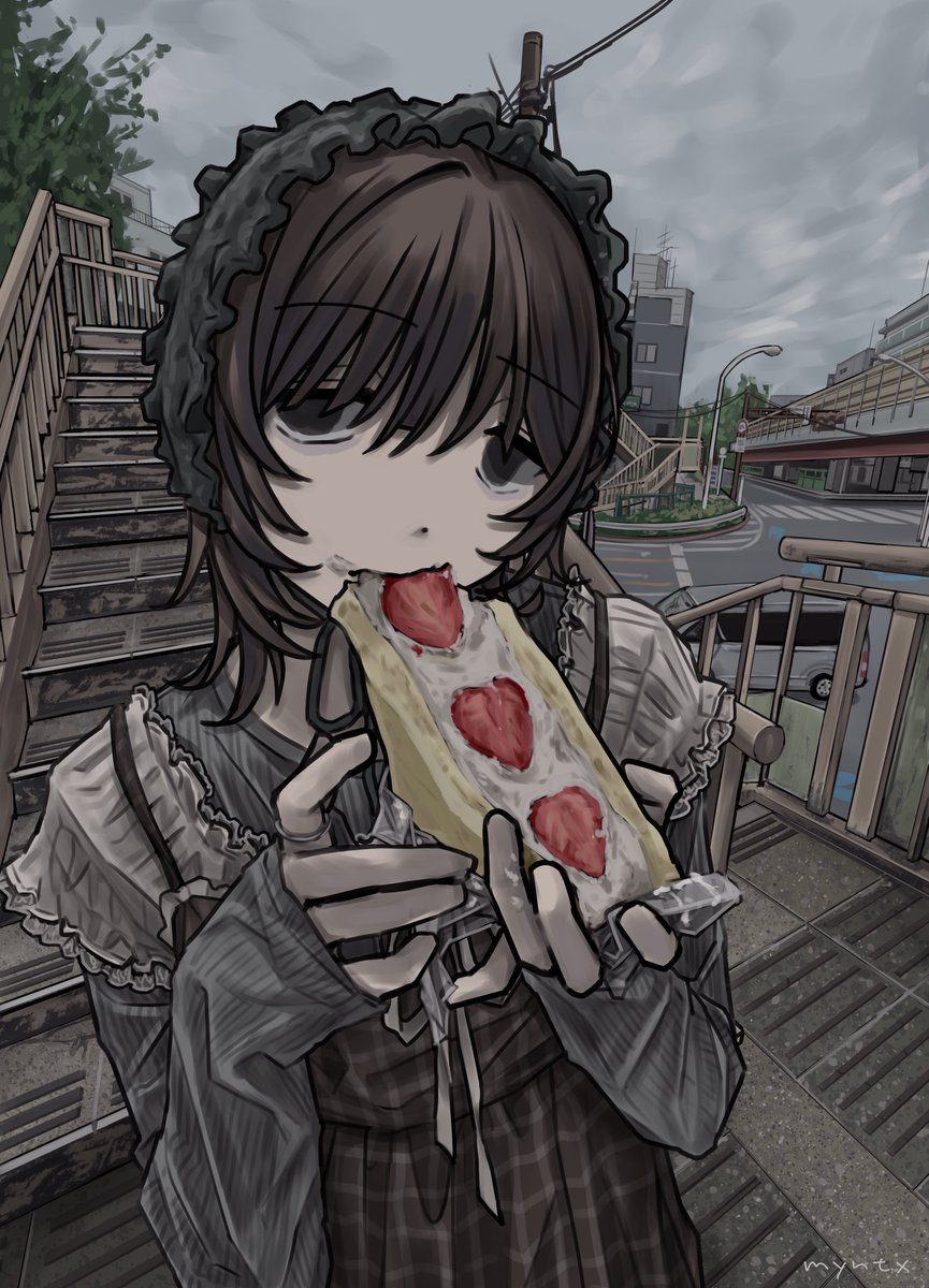 myntx__'s tweet photo. 【PR】
TourBox Japan様からご提供いただいたTourbox elite plus を使用して制作したイラストです🍓🥪 https://t.co/6mMHk3FCds