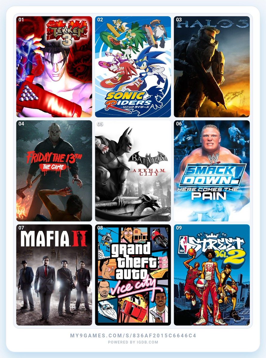 Staticshoclk24's tweet photo. MY 9 GAMES THAT SHAPED ME https://t.co/7SXKjSvLYq