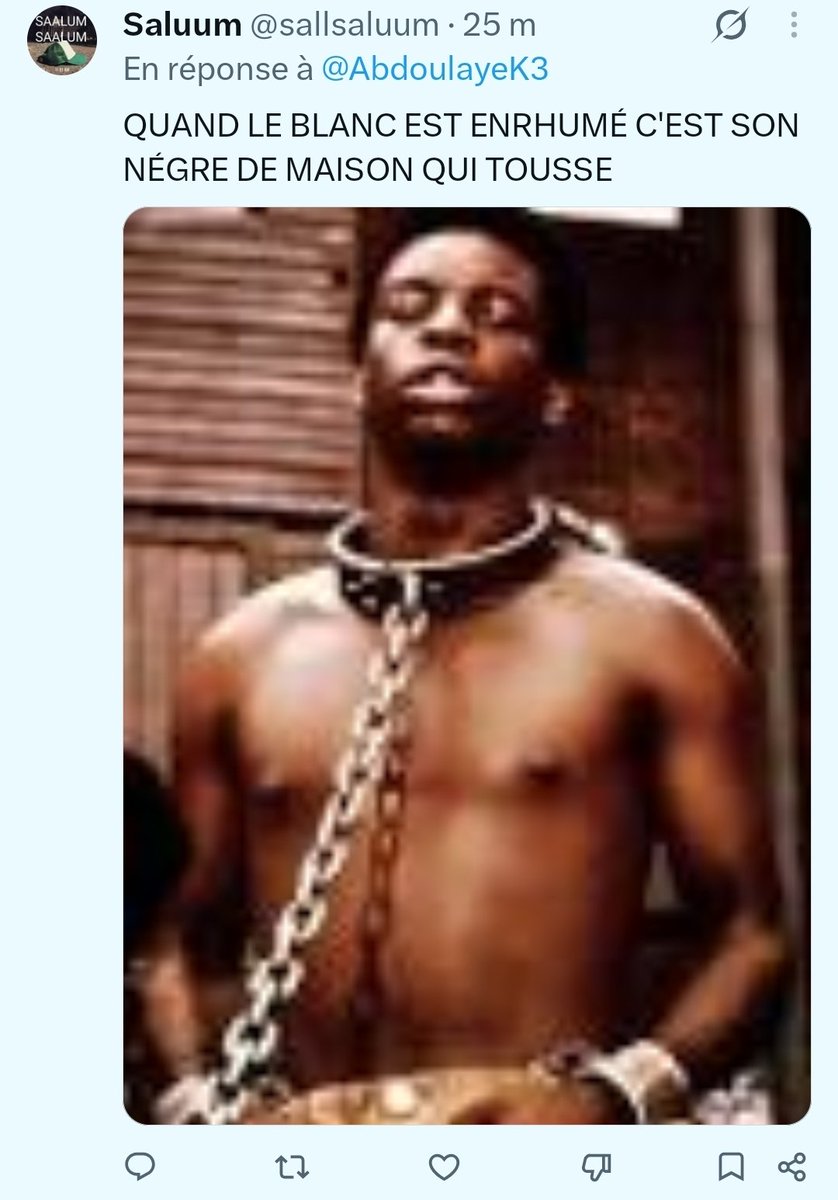 AbdoulayeK3's tweet photo. Le racisme crasseux toujours présent dans l'esprit des lâches...😑
#NoRacism ⛔️ https://t.co/pc6eSc6g1s
