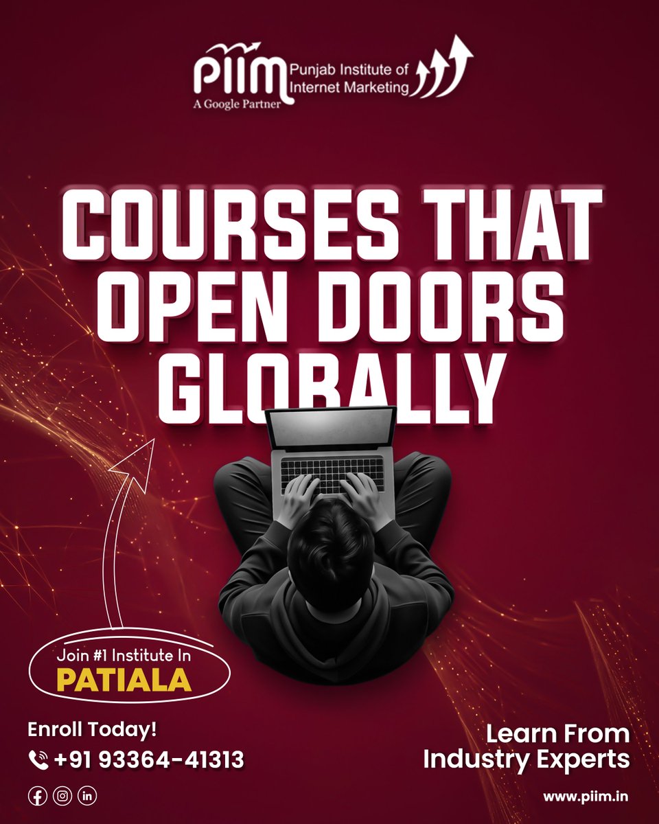 PiimPatiala's tweet photo. Your education should take you beyond borders. At PIIM, gain industry-focused knowledge, build practical skills, and prepare yourself for opportunities in a global environment. 📷📷
https://t.co/2mHL1Ky8Sl
#PIIM #GlobalEducation #ProfessionalCourses #CareerGrowth https://t.co/zqtvOrJHSt