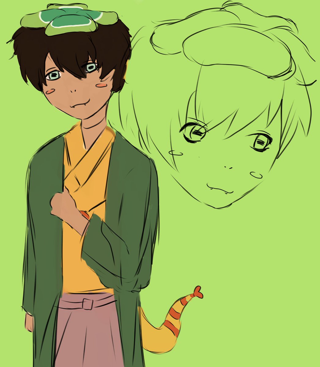 monoxivvy's tweet photo. yokai watch oc / persona thing ots me and boyf https://t.co/Z7HRZtPKkq