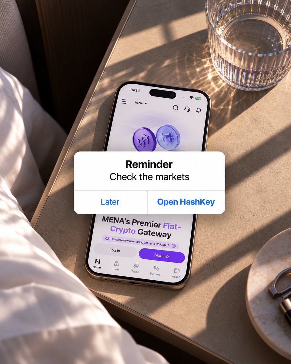 HashKeyMENA's tweet photo. ⏰ Your morning reminder. https://t.co/lE2OIqLhLL