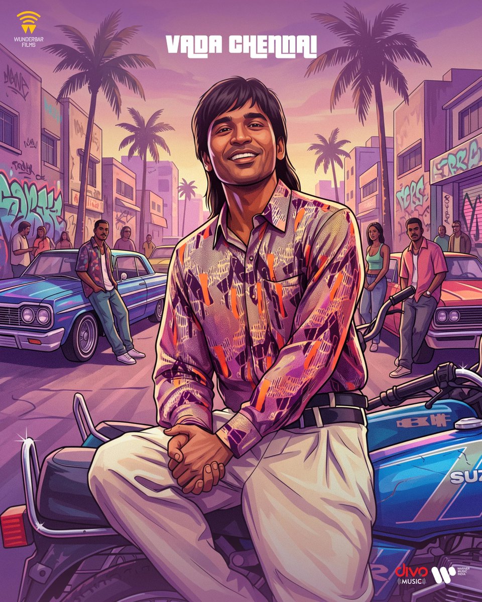 divomusicindia's tweet photo. What if Anbu landed in Los Angeles? 🌴🌆

#Vadachennai #Dhanush https://t.co/NmgpFSHWn6