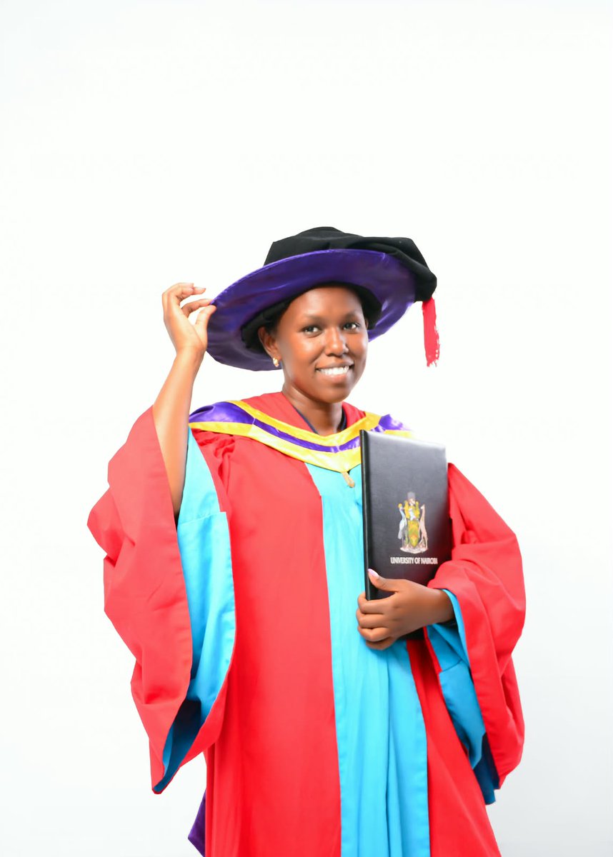 PasetRsif's tweet photo. 🎓 Congratulations, Dr Judith Koskey 🇰🇪,
@PasetRsif
-RSIF scholar, on earning her PhD in Physics from
@uonbi 
! 👏 Her research explored solar-driven ☀️ materials for water decontamination, advancing sustainable solutions to water pollution. 💧 #WomenInSTEM
@icipe https://t.co/sUWjUwEwRp