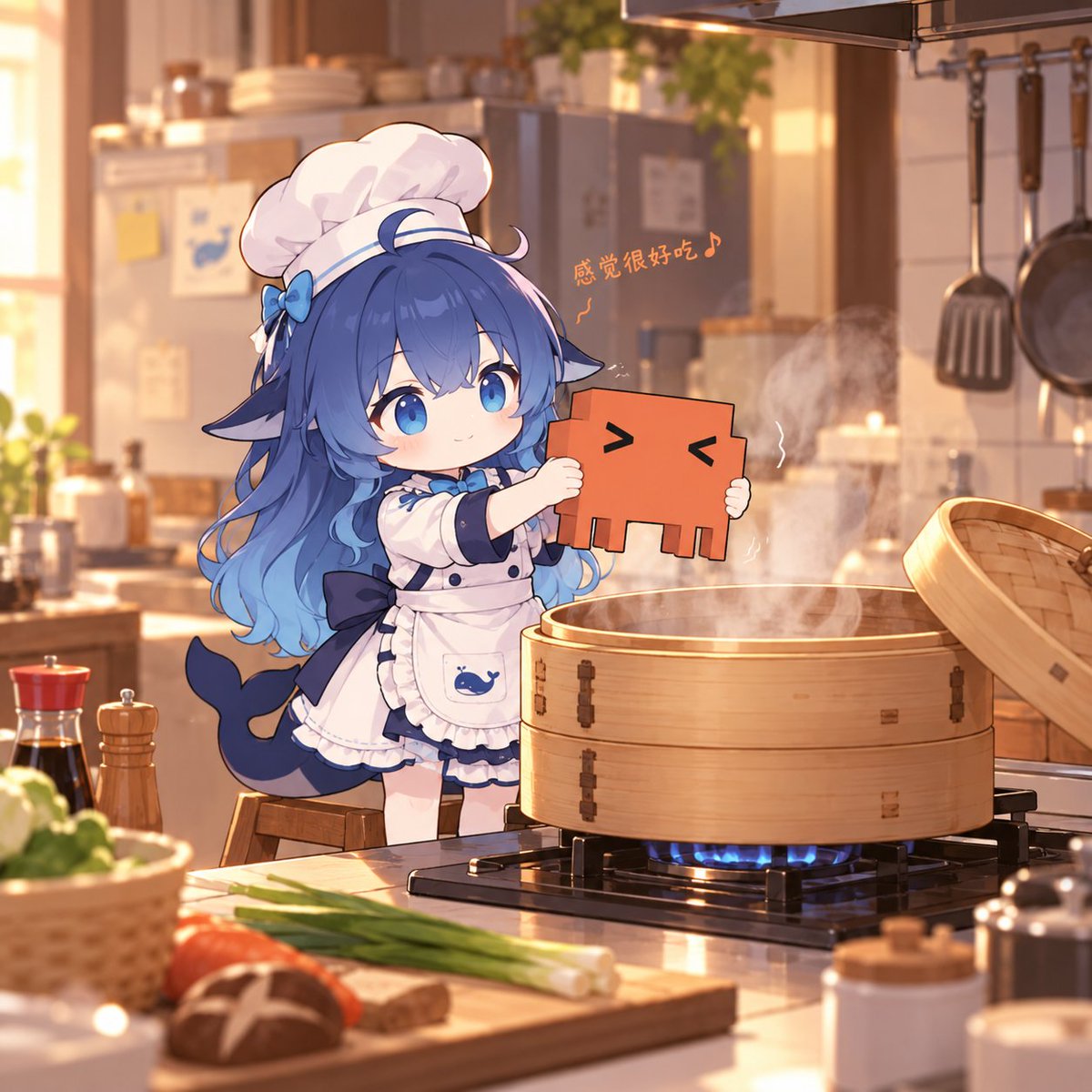 zane_os's tweet photo. 鲸鱼娘到底你在做什么给大家吃呀
原来是蒸Claude 那很好吃了😋 https://t.co/FH9RdljFpm