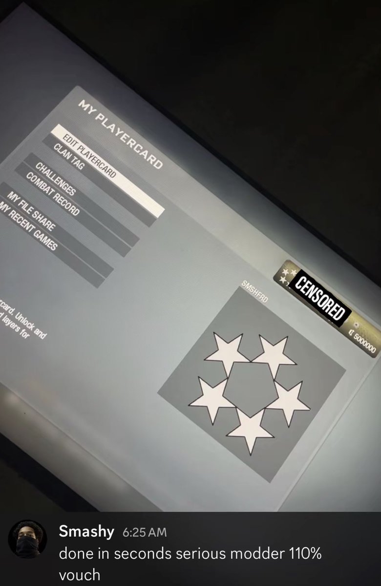 SmithModzxgvw's tweet photo. Bo2 Unlock AlI IS BACK: DM Me l '
*LEGITAMATE* Bo2 UNLOCK ALL's Are AII ON TikTok/Insta/Discord DM Me 
https://t.co/oYkNbCDass
#ps5
#ps4 #b02 #unlockall #cod https://t.co/1WLWINhitT