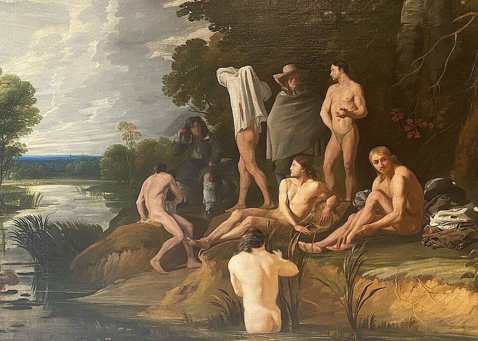 LaurentRie28741's tweet photo. Plongeons aujourd'hui dans la sensibilité rare et l'érudition plastique de Michiel Sweerts (1618–1664) à travers ses fascinantes études du nu masculin.

​Artiste à part au sein du baroque flamand, #Sweerts s'est distingué par sa manière unique de représenter le corps de l'homme, en particulier à travers ses scènes d'ateliers d'artistes et ses académies. Formé à Rome au contact des Bamboccianti et imprégné du caravagisme, il rejette la musculature héroïque ou théâtrale pour offrir une vision d'une intimité déconcertante, marquée par une vulnérabilité tendre et silencieuse.

​Ses nus masculins sont spécifiques sur plusieurs points :

— L'étude académique d'après nature : il saisit des jeunes modèles ou apprentis dans des poses naturelles, capturant la douceur de la peau et la vérité anatomique sans idéalisation excessive.

— La maîtrise du clair-obscur : une lumière sculpturale et poétique vient caresser les volumes, soulignant la fragilité autant que la grâce des corps.

— Une atmosphère méditative : contrairement au voyeurisme ou à l'artifice, ses personnages dégagent un calme intérieur et une dignité mélancolique poignante.

​En plaçant souvent ces figures dénudées au cœur de lieux d'apprentissage ou de réflexion, Sweerts livre un hommage vibrant à l'art du dessin et à la beauté pure de l'anatomie humaine. Une facette audacieuse, délicate et profondément moderne de son travail à redécouvrir absolument.

​#ArtHistory #BaroqueArt #MaleNude #ArtHistoryLover #OldMasters #FigureDrawing

Les tableaux : 
- Match de lutte, 1650.
- La baignade, vers 1655.
- L'atelier de dessin, 1660.
- Habiller le Nu, vers 1661.